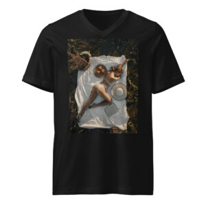 Unisex Short Sleeve V-Neck T-Shirt