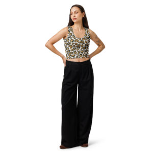Cheetah Print Cotton Crop Top