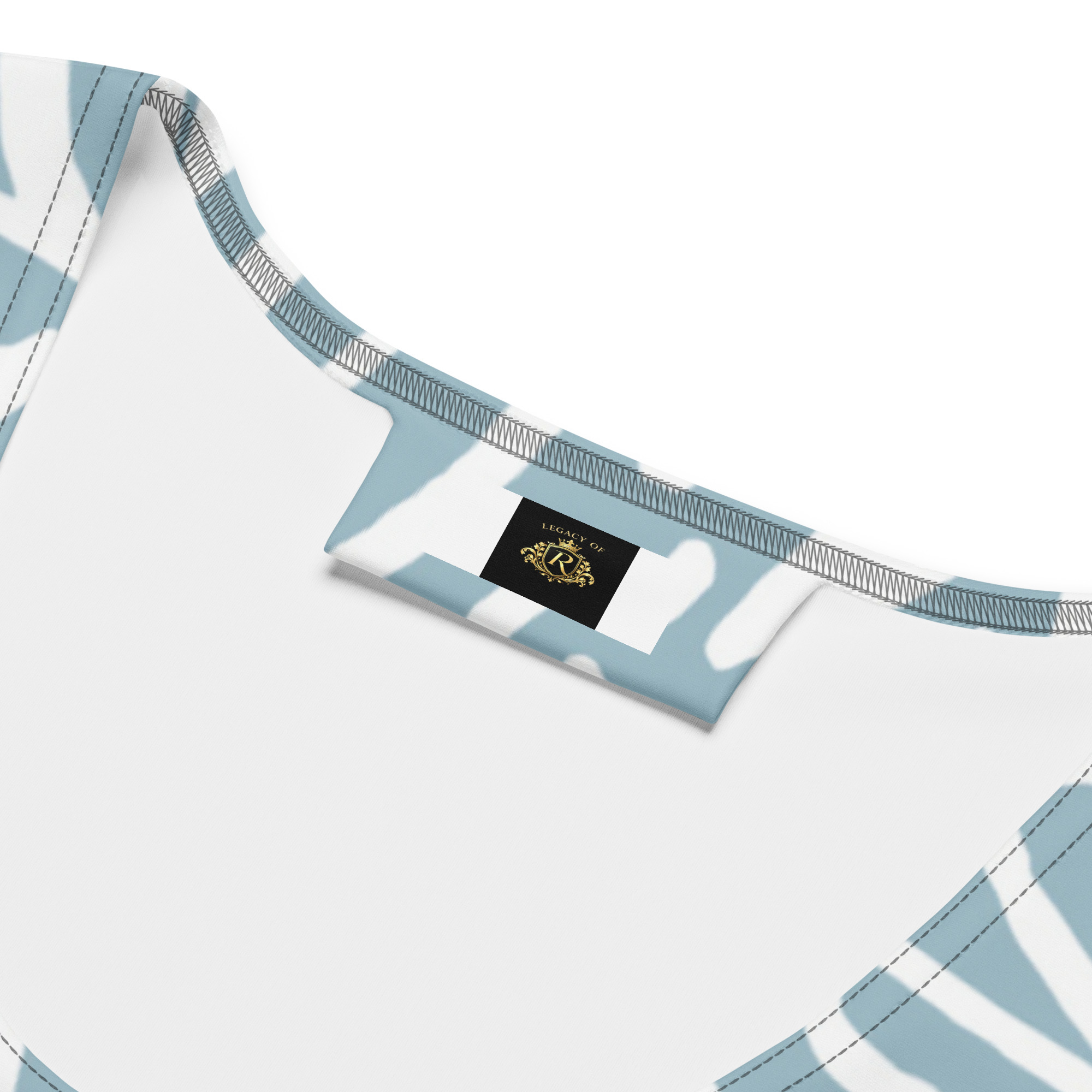 Blue White Crop Top Women - Image 24
