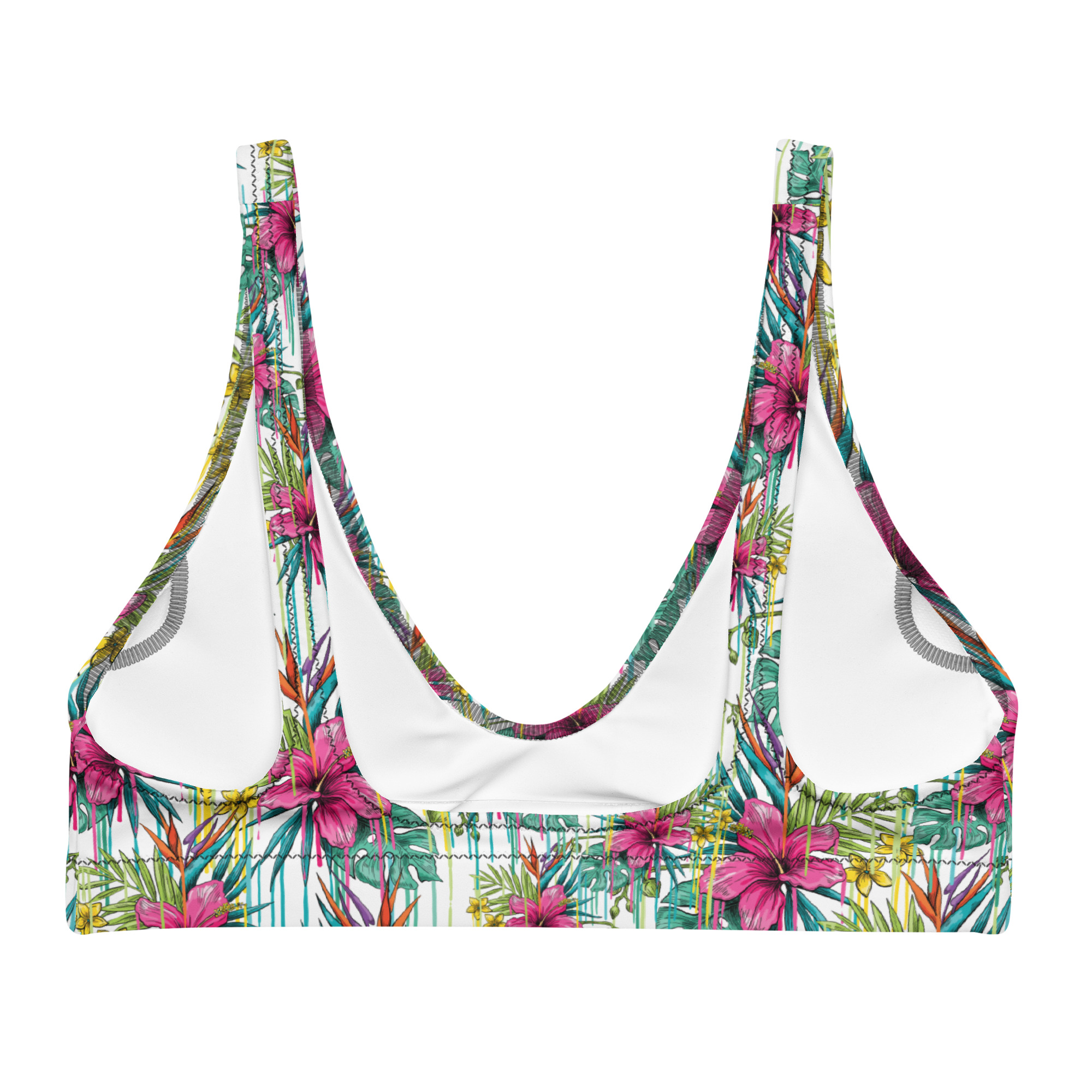 Floral Florida Vibe Bikini Top - Image 2