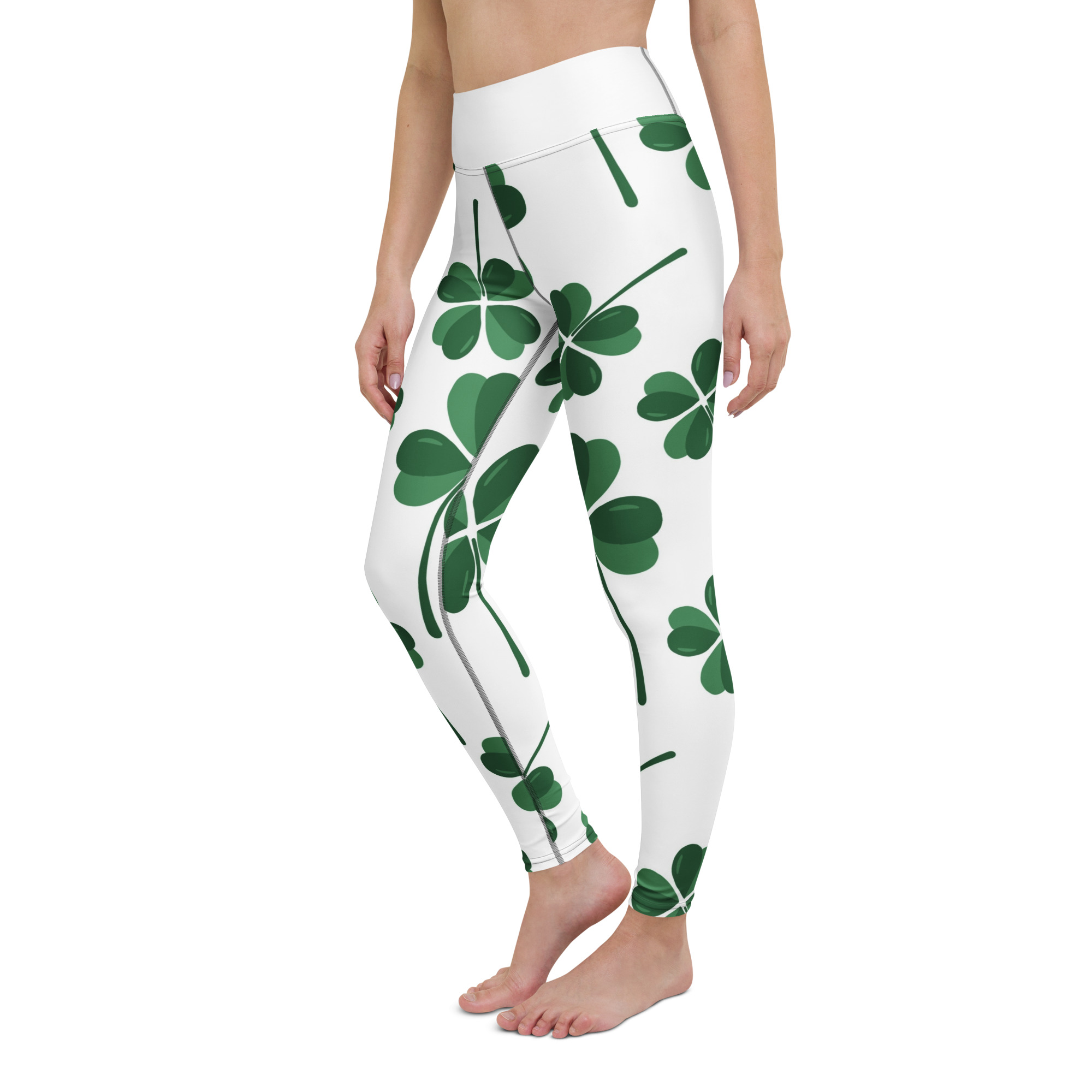 Green Leaves Leggings - Image 12