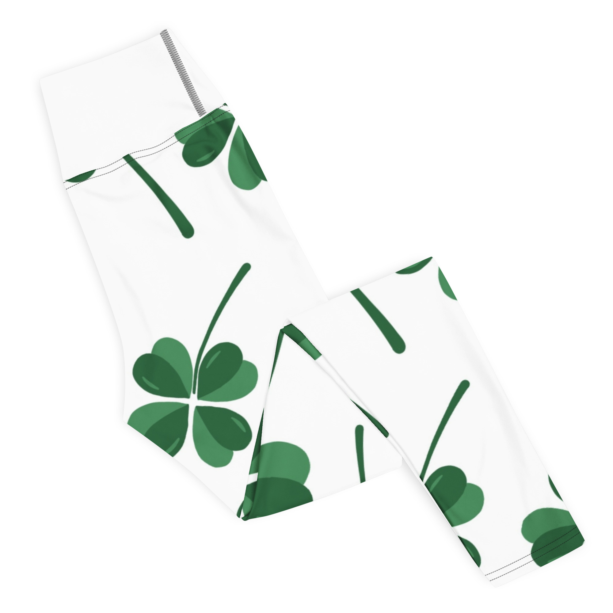 Green Leaves Leggings - Image 6