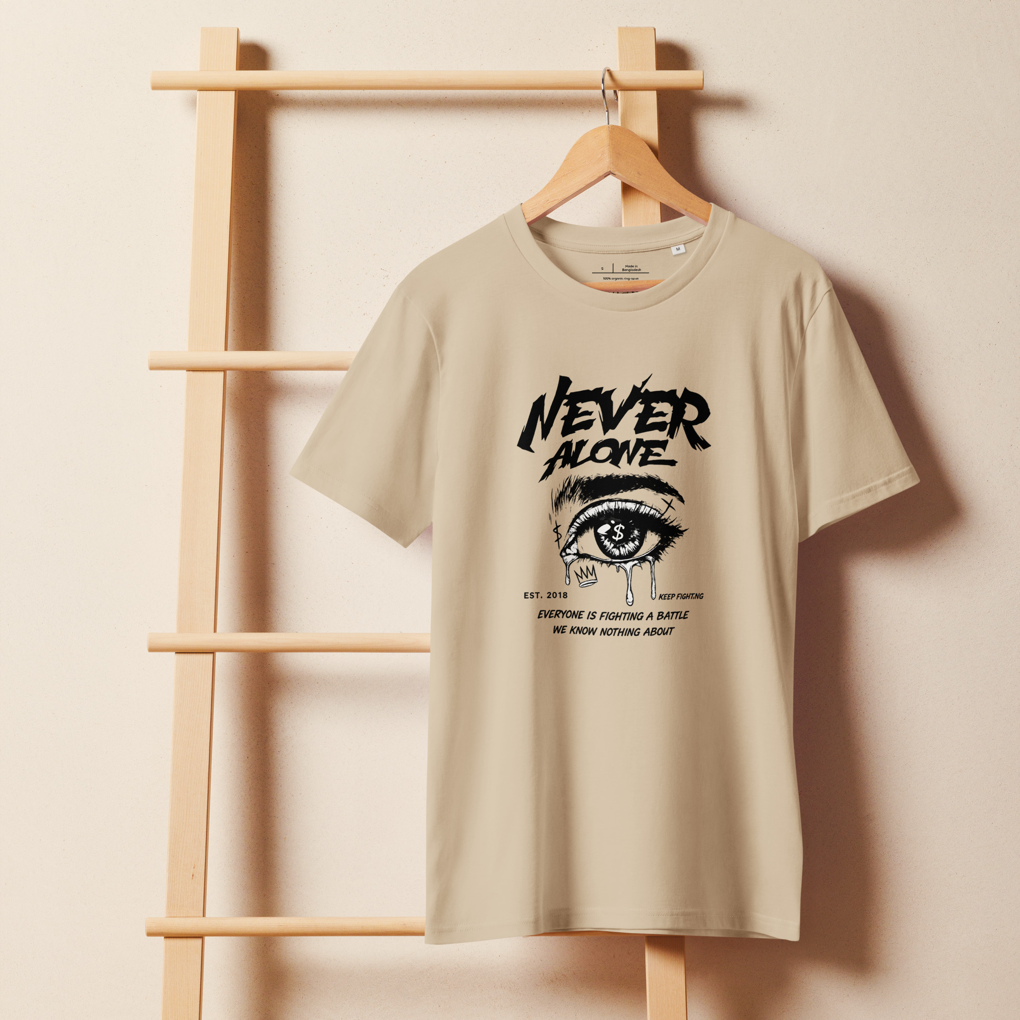 Unisex organic mid-light t-shirt - Image 17