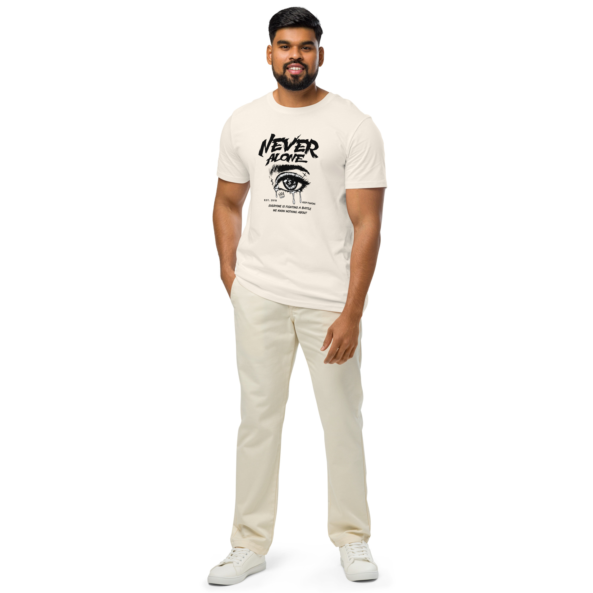 Unisex organic mid-light t-shirt - Image 11