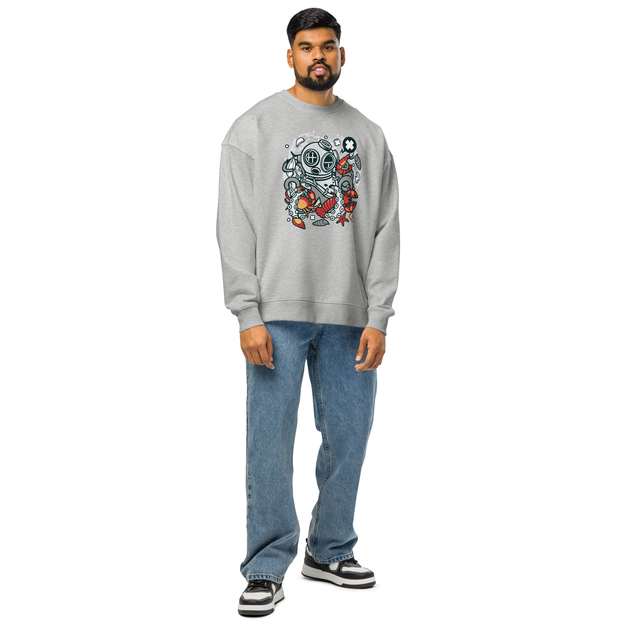 Unisex organic oversized sweatshirt - Image 4