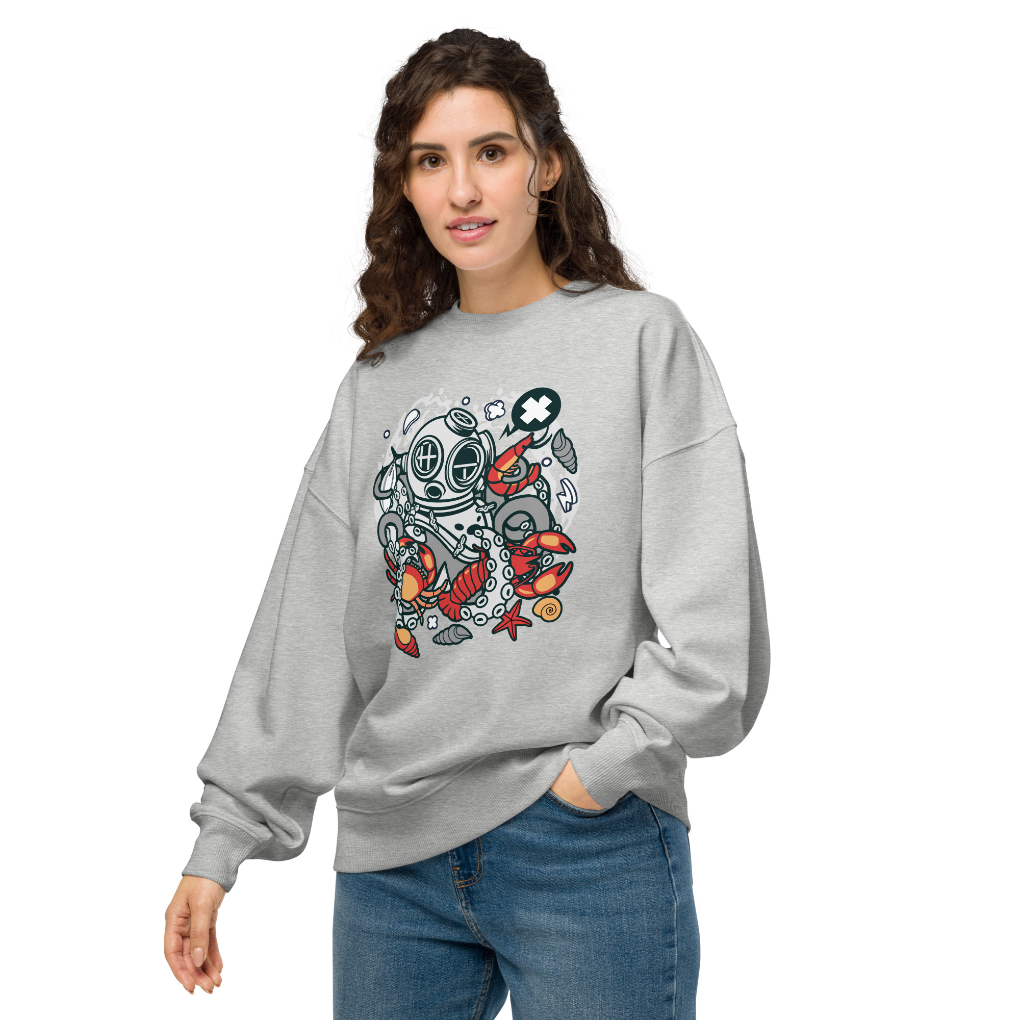 Unisex organic oversized sweatshirt