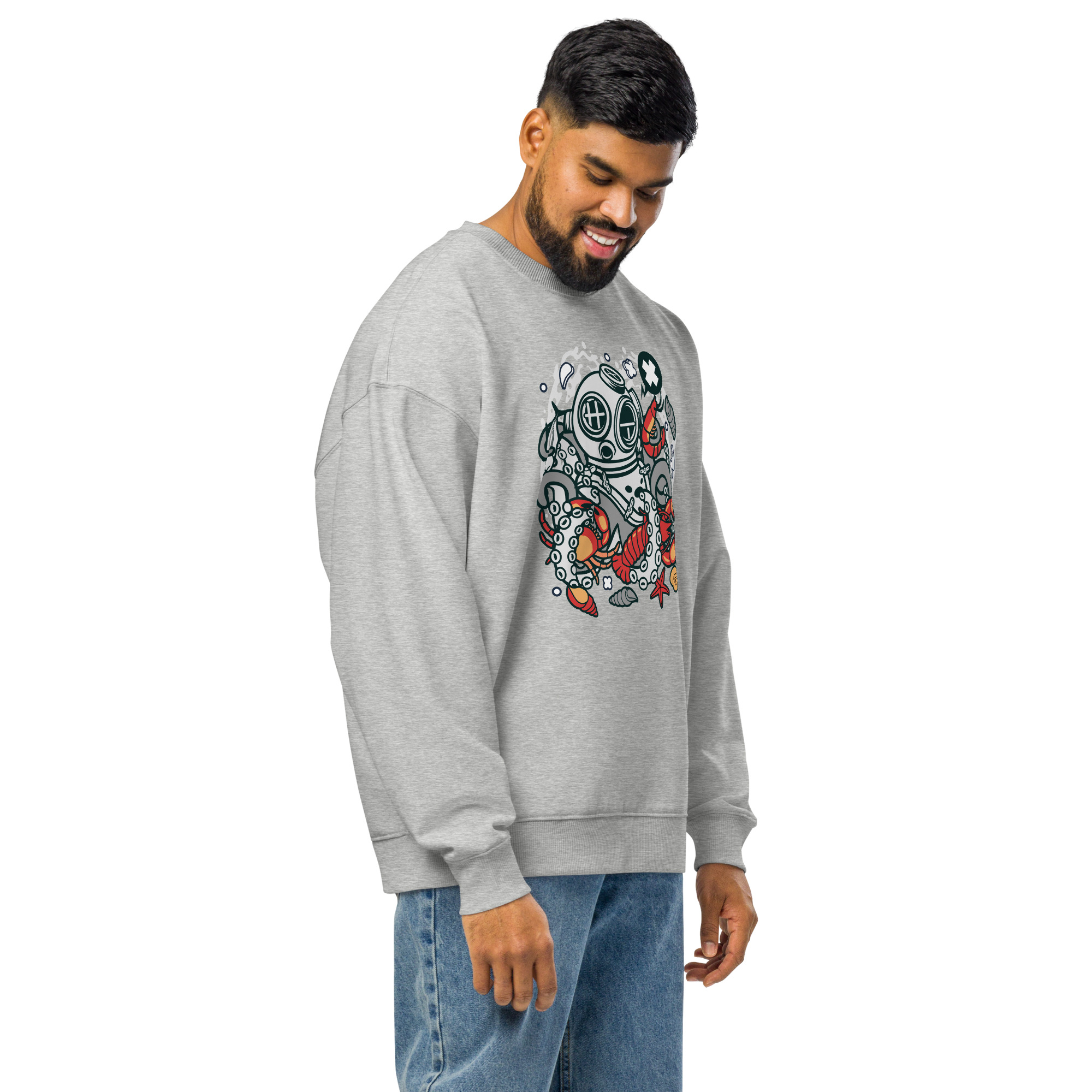 Unisex organic oversized sweatshirt - Image 6