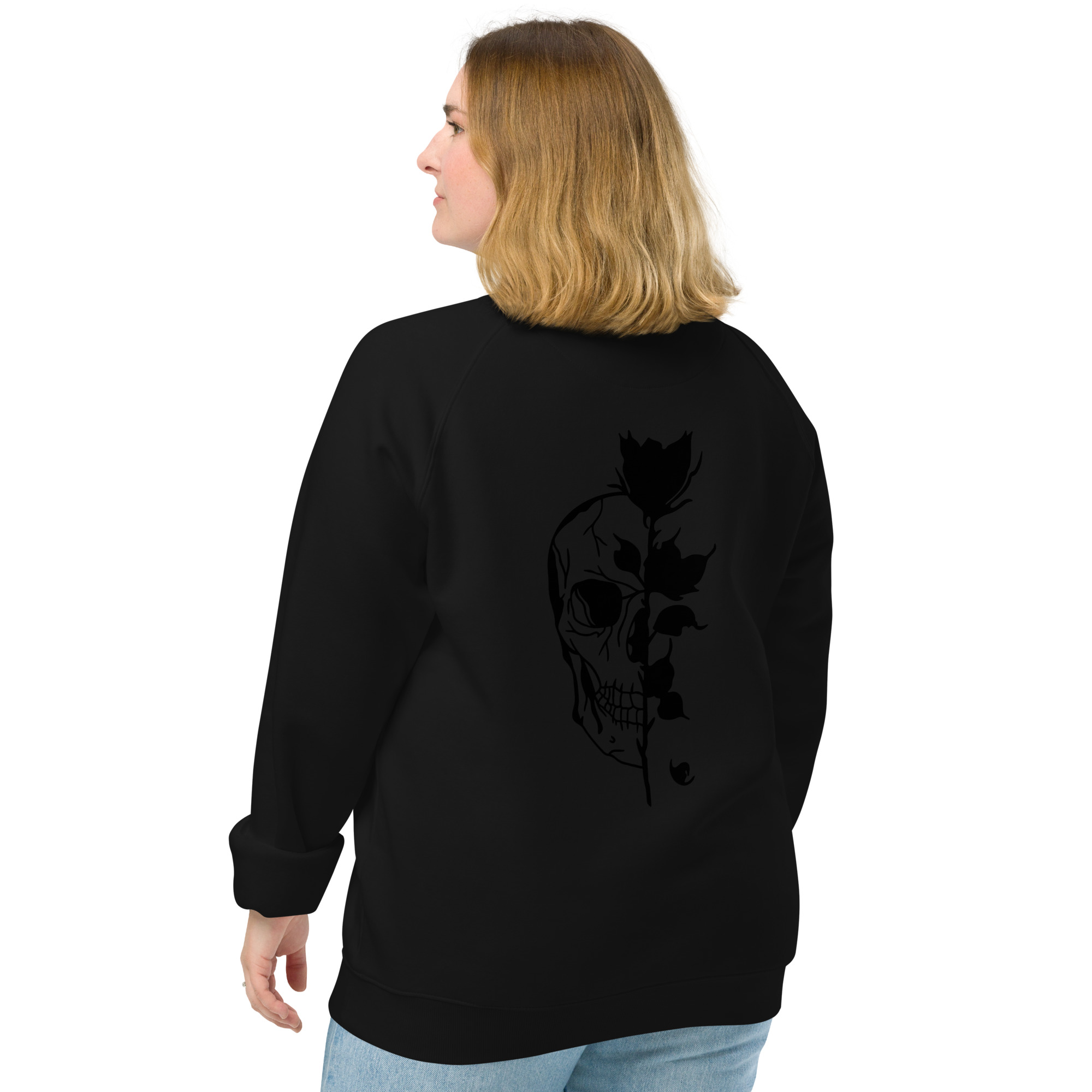 Unisex organic raglan sweatshirt - Image 7