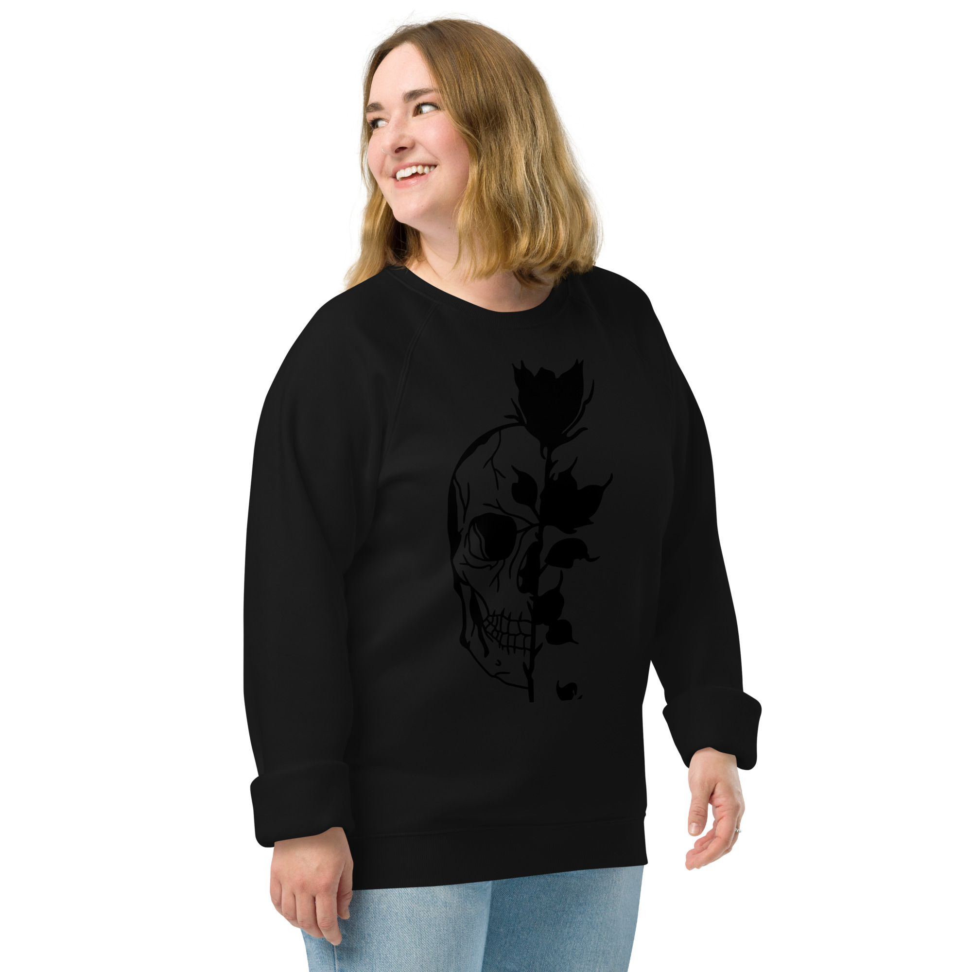 Unisex organic raglan sweatshirt - Image 14