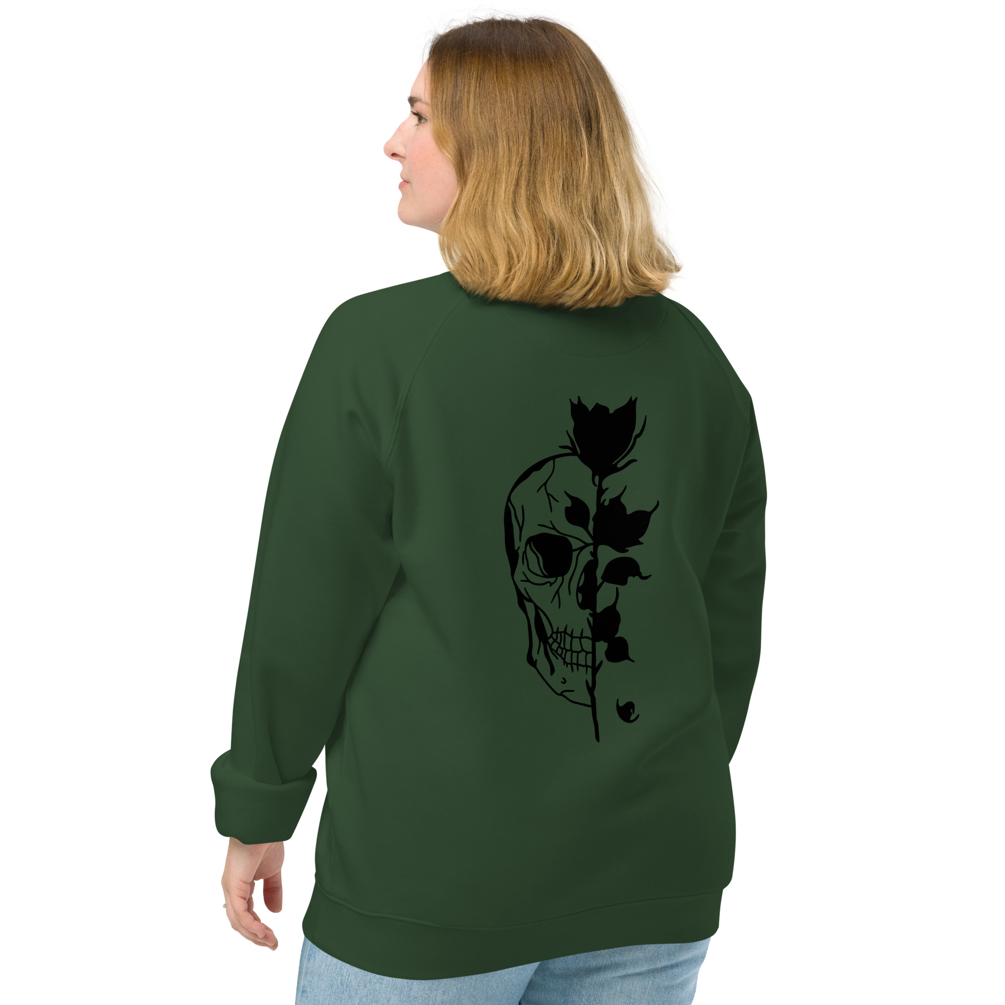 Unisex organic raglan sweatshirt - Image 10