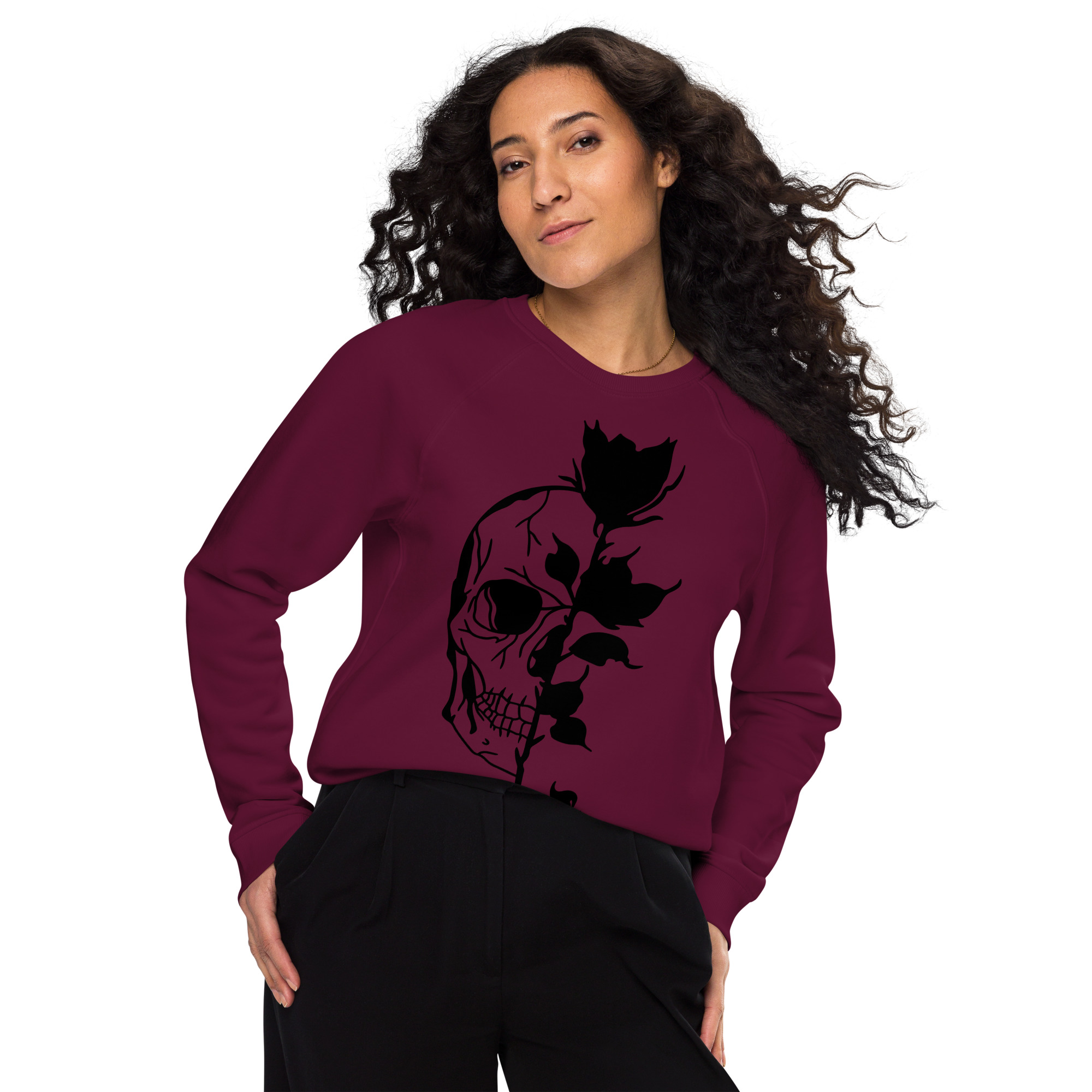 Unisex organic raglan sweatshirt - Image 20