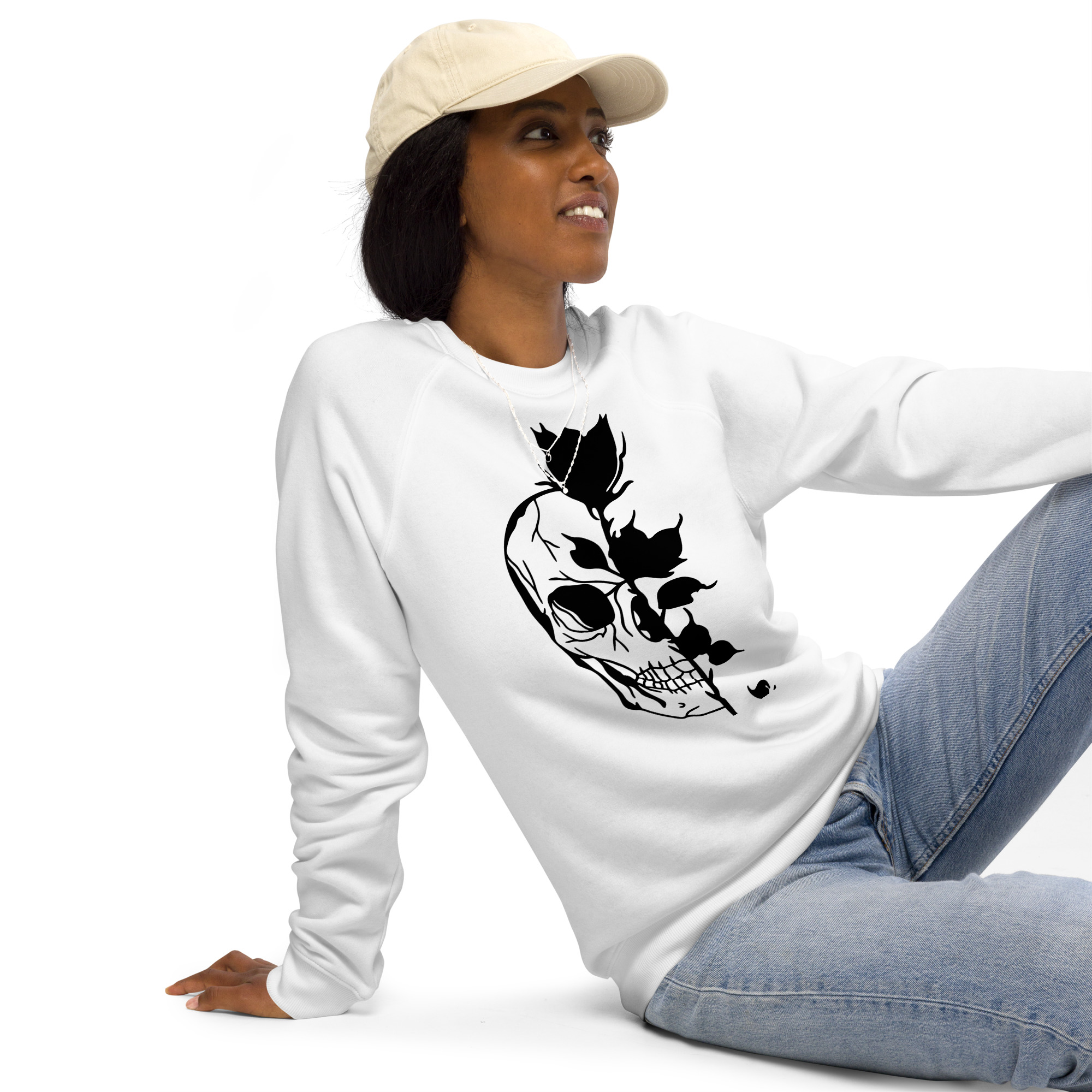 Unisex organic raglan sweatshirt - Image 34