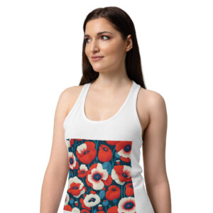 Women’s fitted racerback tank top
