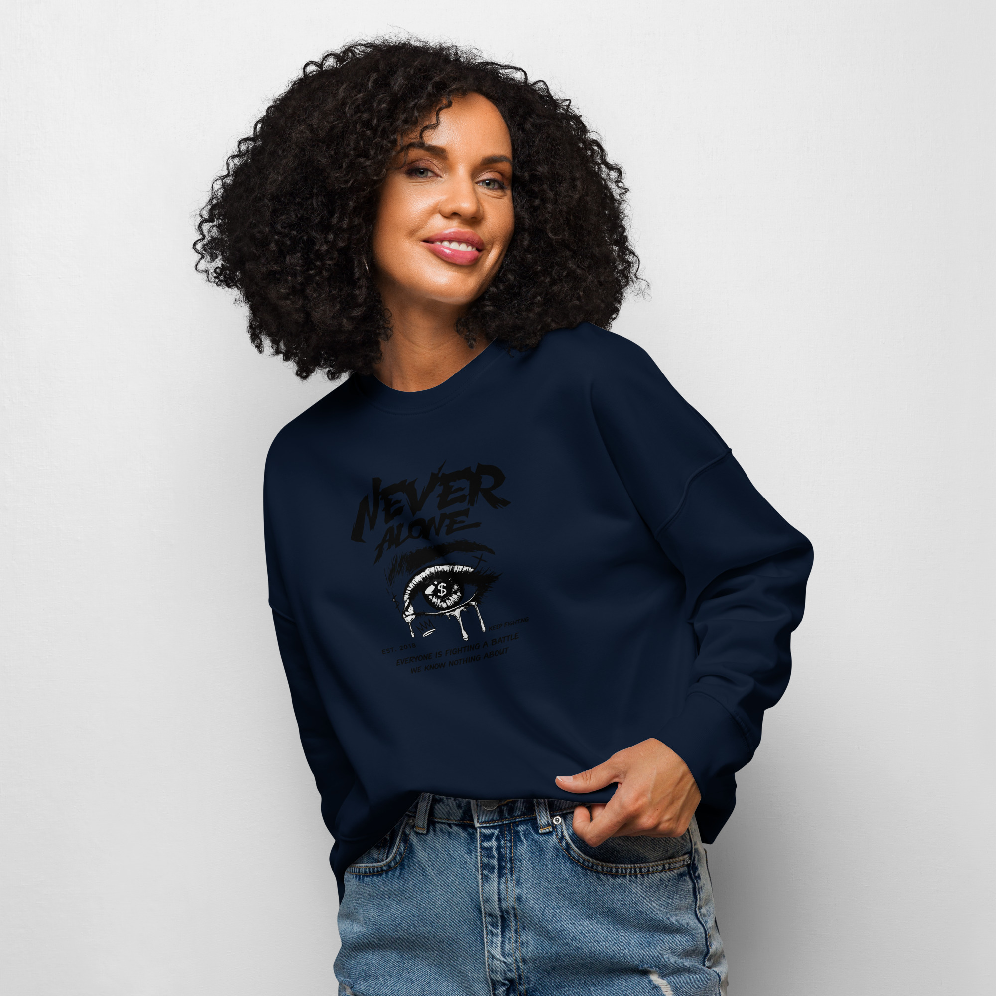 Women’s organic crew neck sweatshirt - Image 5