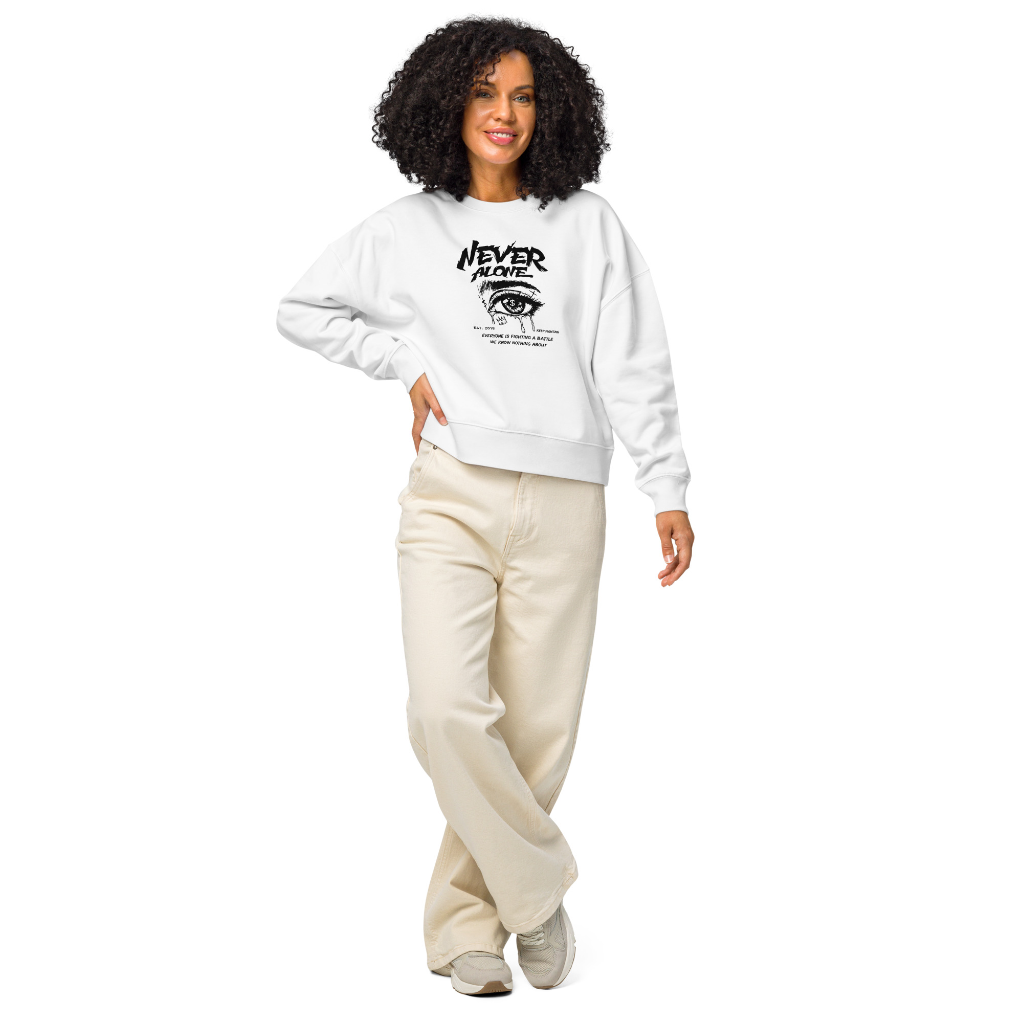 Women’s organic crew neck sweatshirt - Image 9
