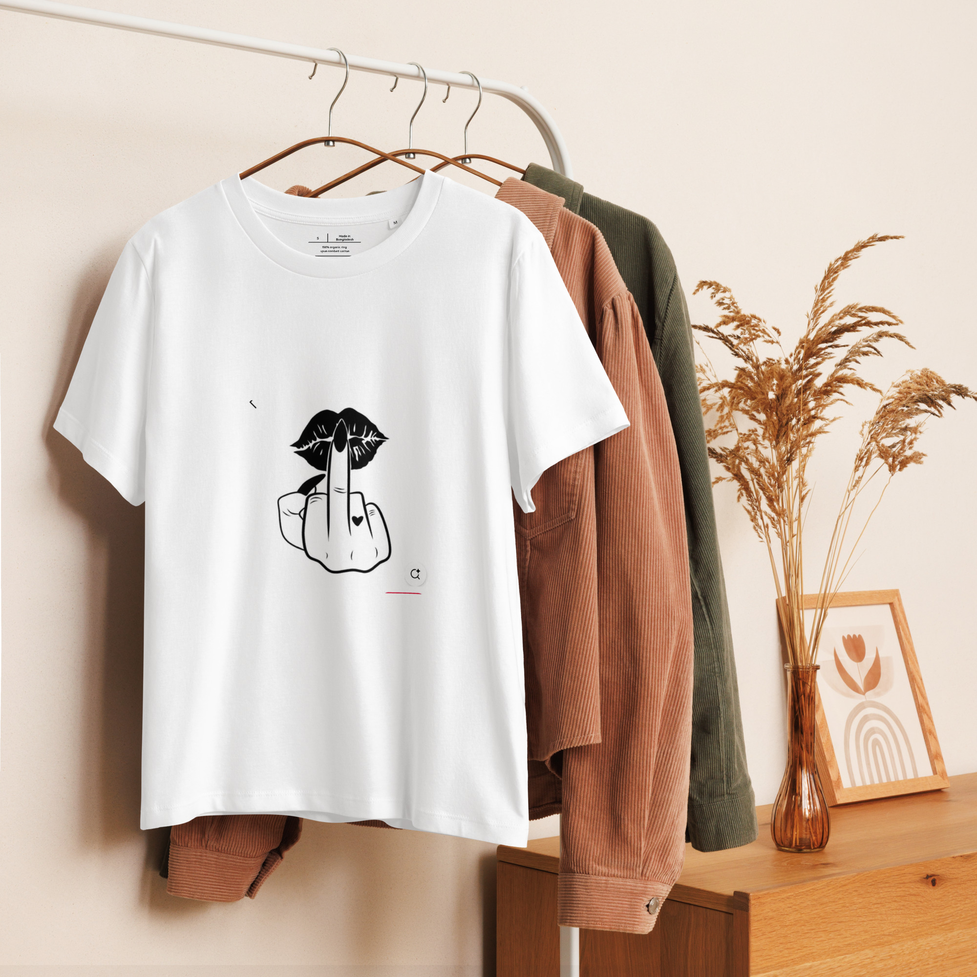 MFLips Organic Ribbed Neck T-shirt Women - Image 19