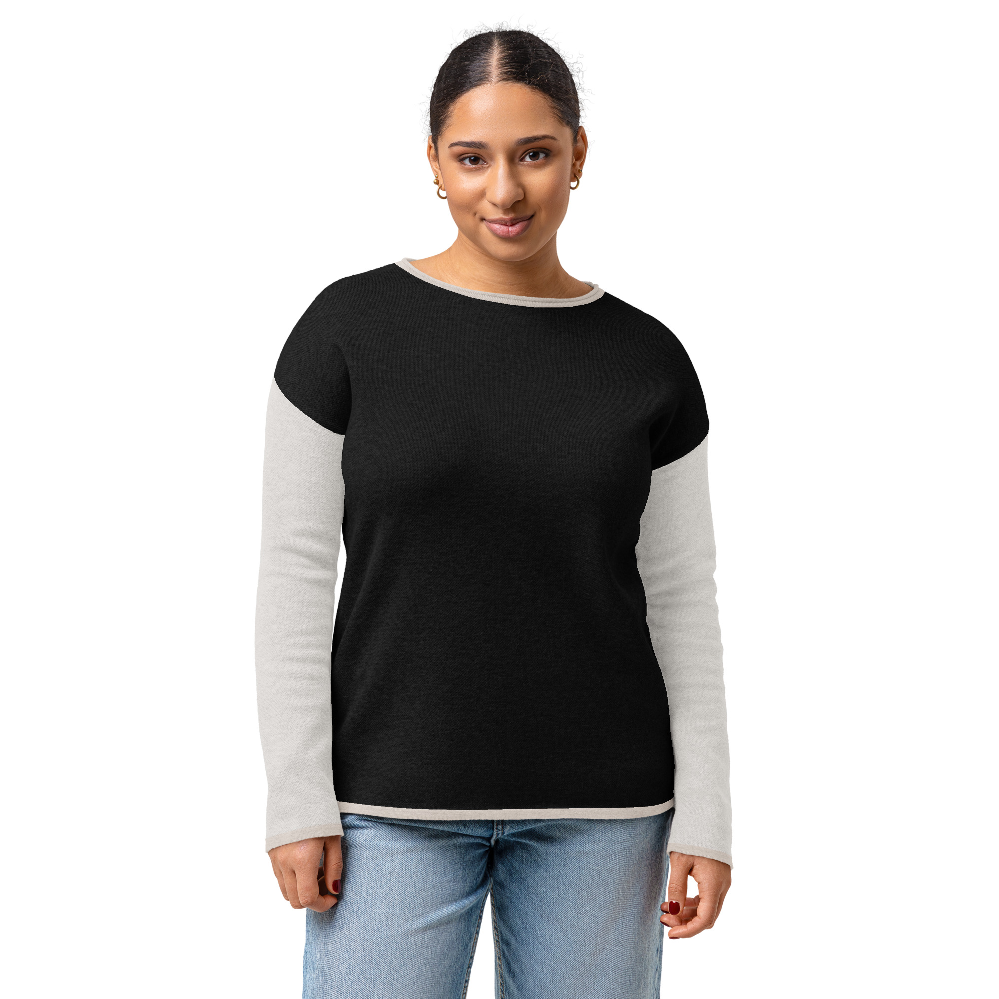 Women’s straight bottom knitted sweater