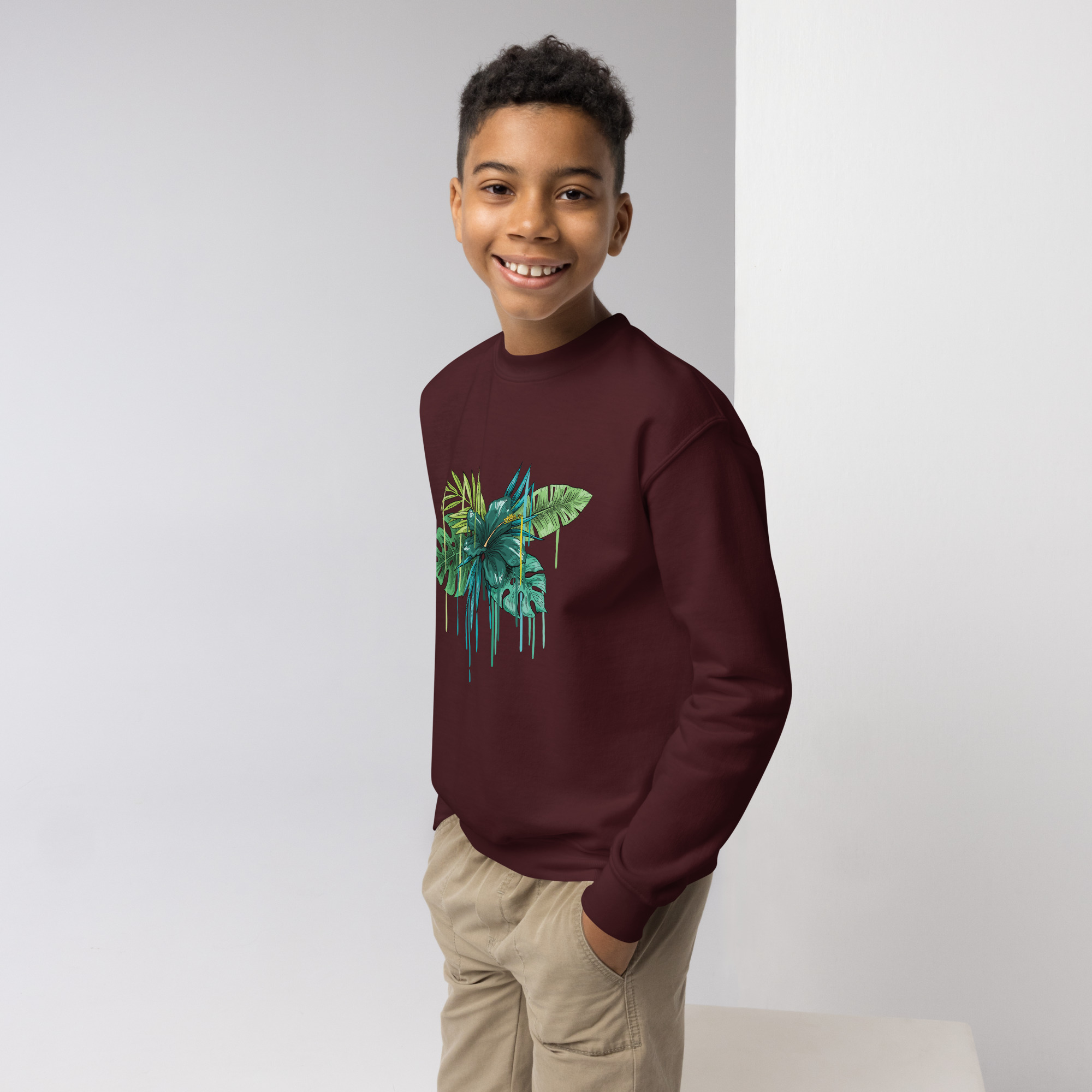 Youth crewneck sweatshirt - Image 15