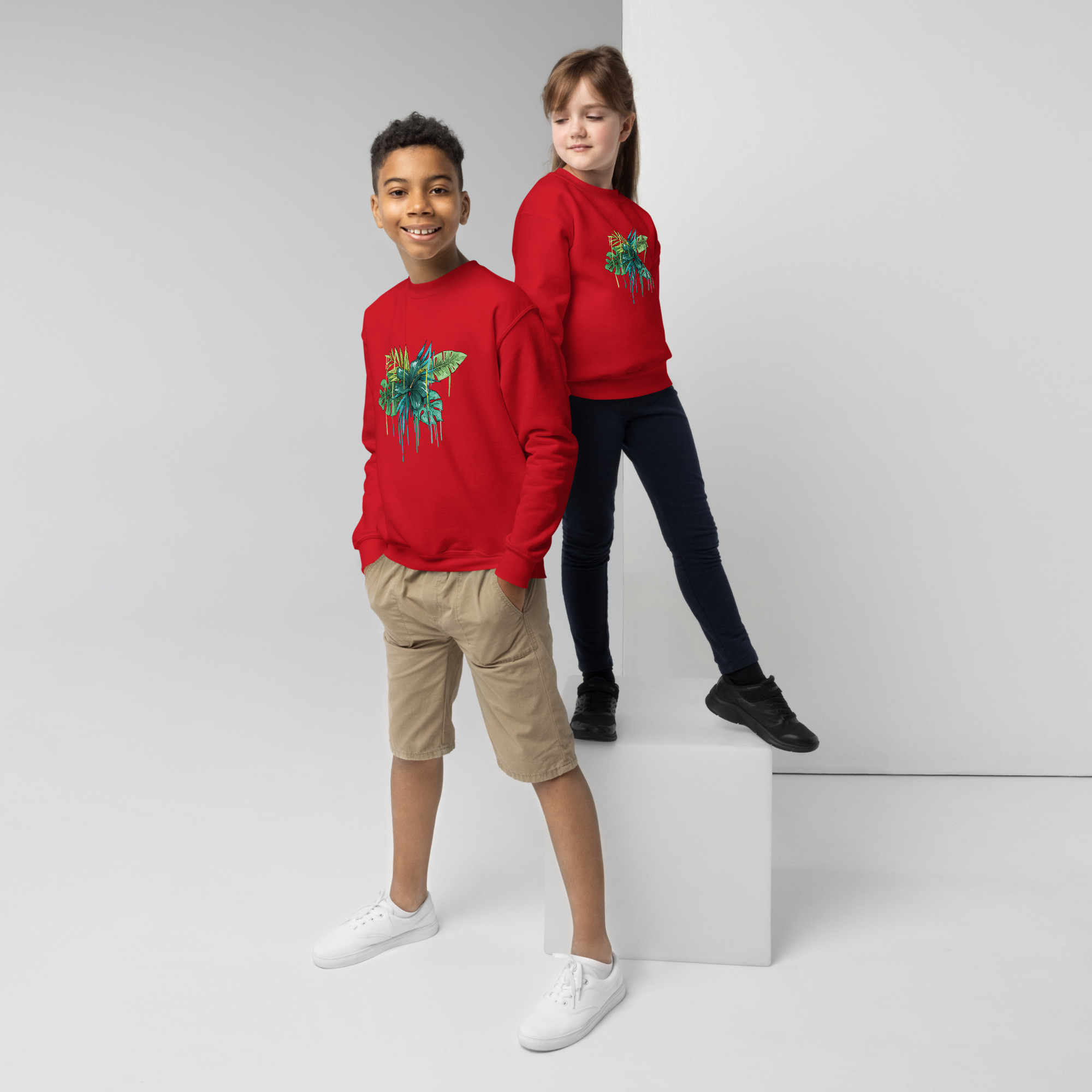Youth crewneck sweatshirt - Image 4
