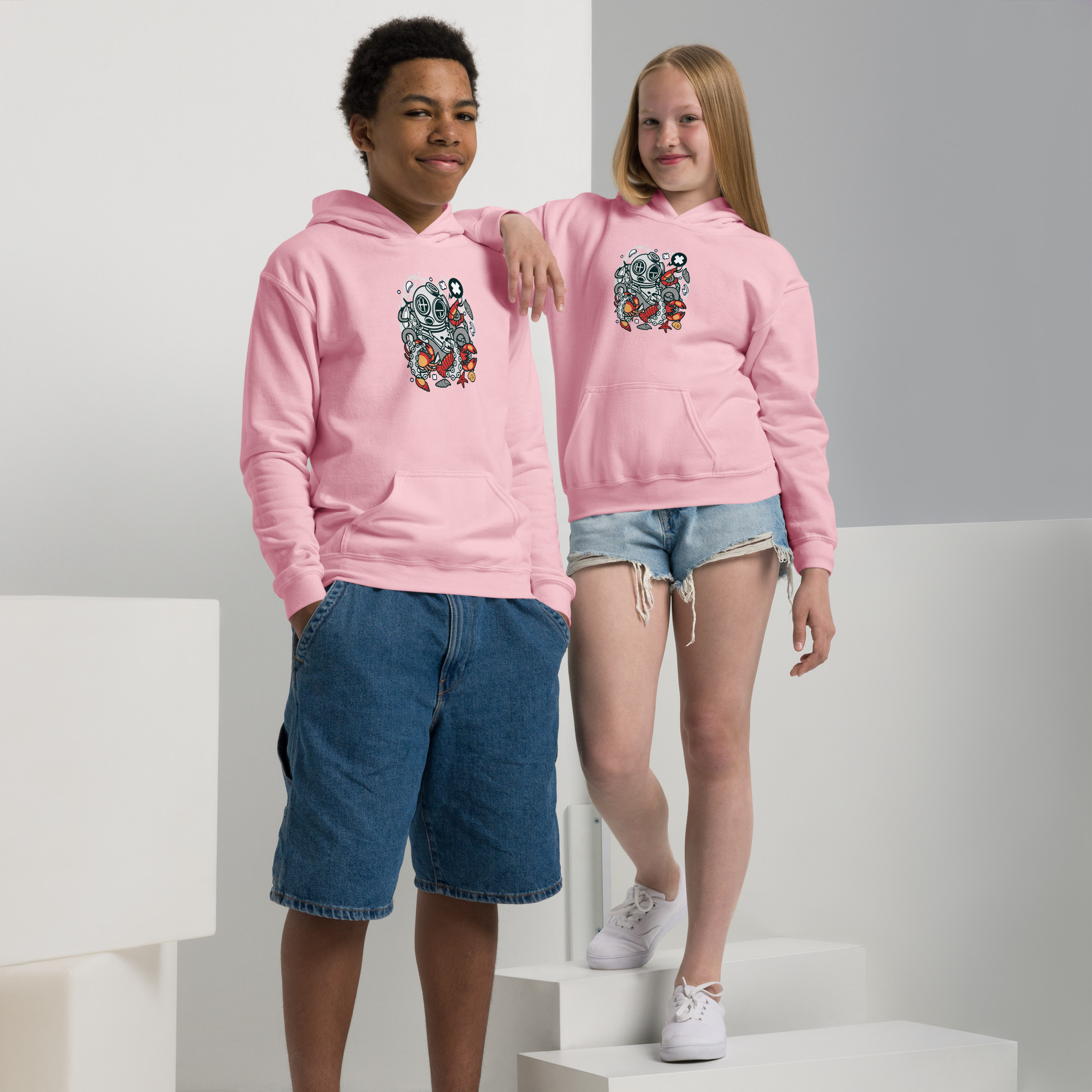 Youth heavy blend hoodie - Image 20